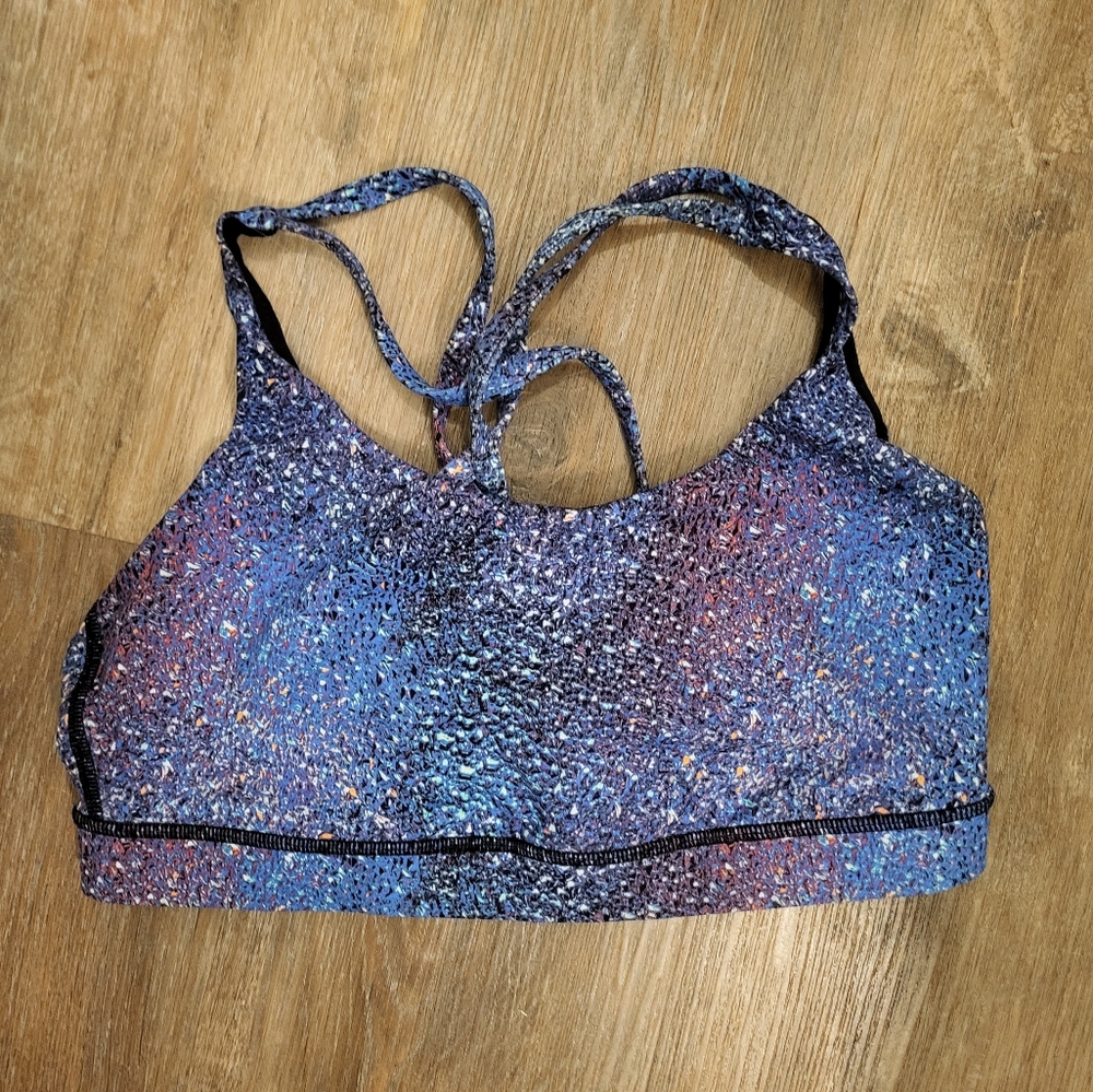 Lululemon Energy Bra Strive Multi Black Size 10 - Picture 5 of 9